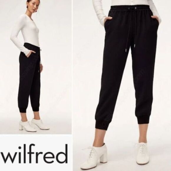 ARITZIA WILFRED Buffon Pant Black Size Small - Picture 1 of 9